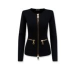 Elisabetta Franchi Knitted blazer with zip