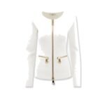Elisabetta Franchi Knitted blazer with zip