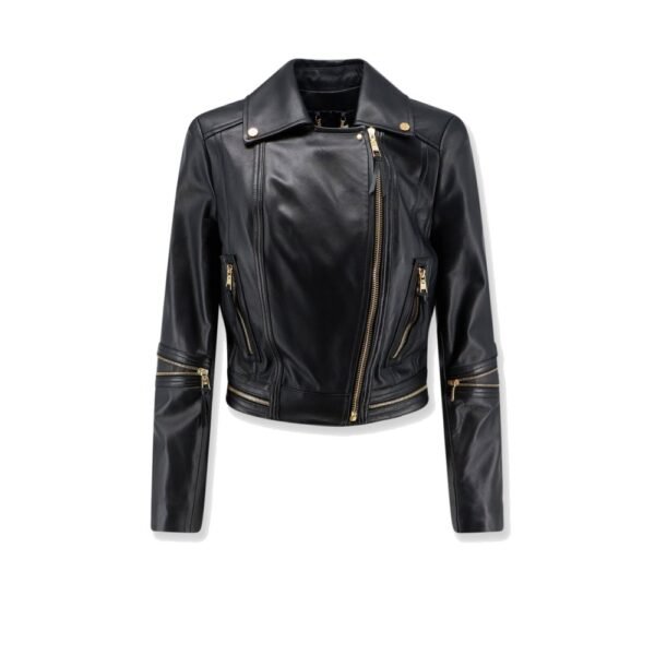 Elisabetta Franchi Leather biker jacket