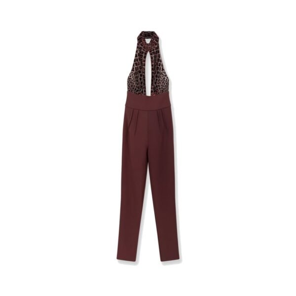 Elisabetta Franchi Satin suit with sewuins on the top