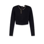 Elisabetta Franchi Tricot Sweater with snake metal choker