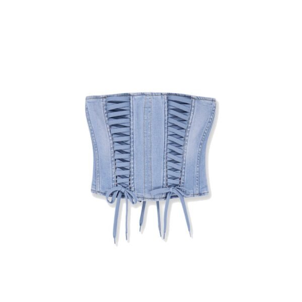 Elisabetta Franchi Urban denim bustier