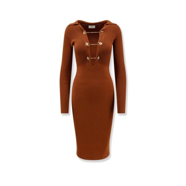 Elisabetta Franchi Vestito lungo in misto viscosa
