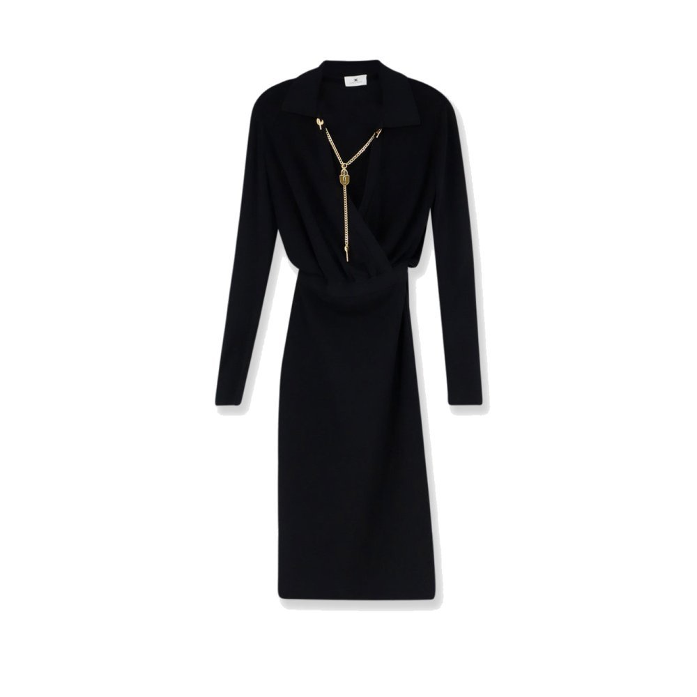 Elisabetta Franchi Viscose blend midi dress Elisabetta Franchi Viscose blend midi dress