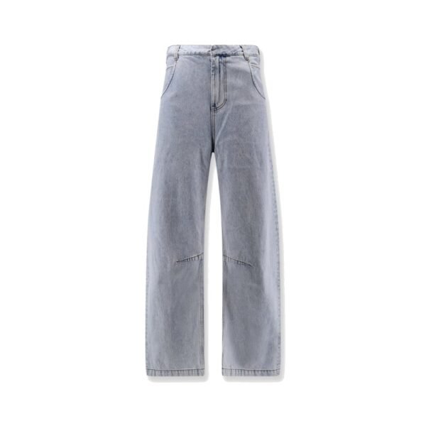 Entire Studios Gem cotton jeans with back leather logo patch