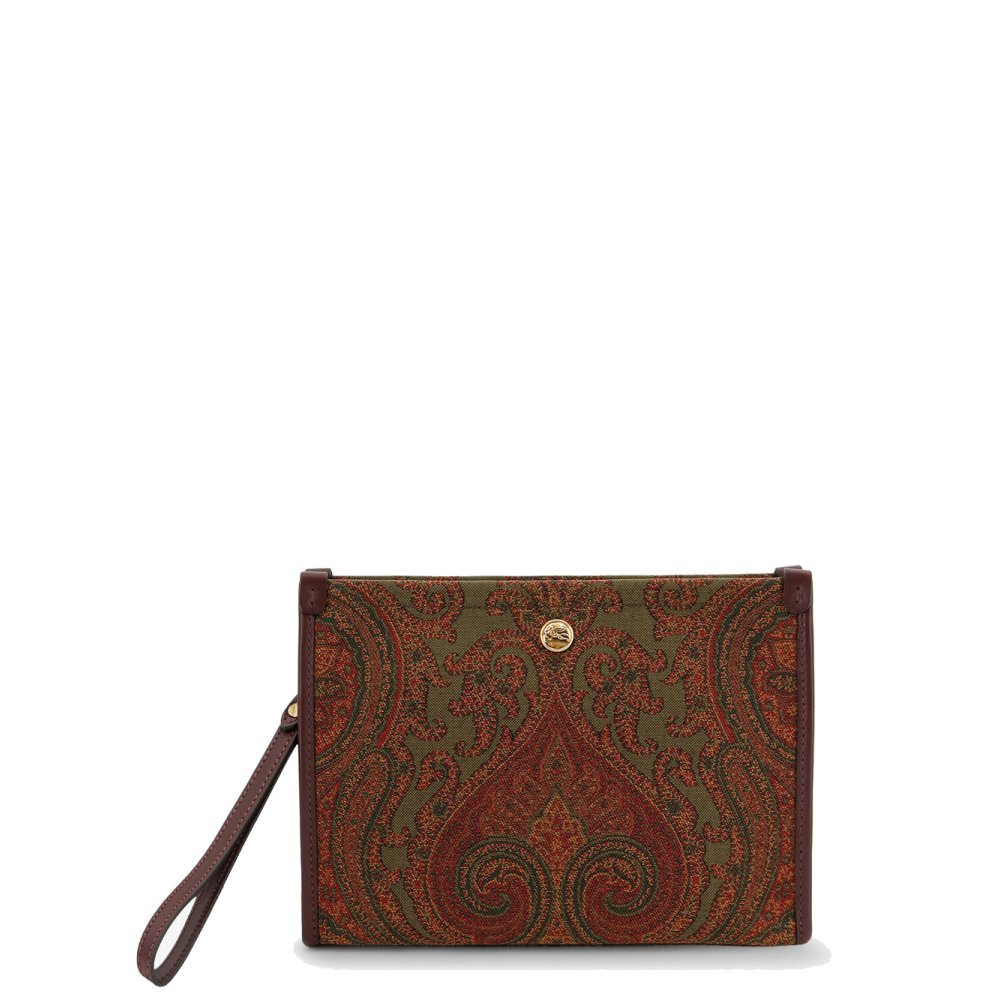 Etro Paisley pattern clutch bag Etro Paisley pattern clutch bag