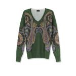 Etro Silk and cashmere blend sweater with iconic paisley print