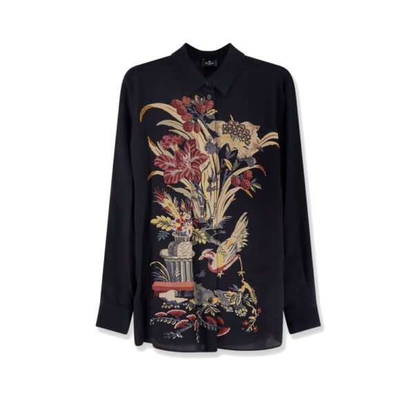 Etro Silk shirt with frontal print