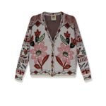 Farm Rio Cardigan with Multicolor embroidery