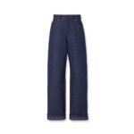 Fendi Blue denim jeans with FF detail on the bottom