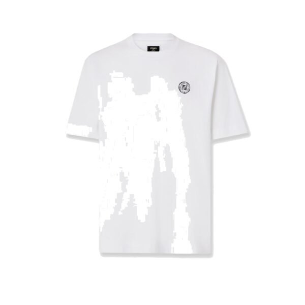 Fendi Cotton t-shirt with FF embroidery