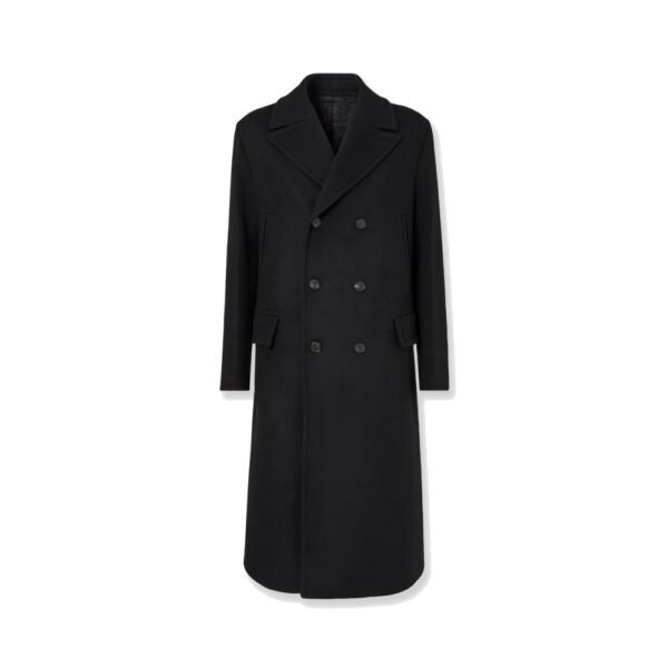 Fendi Double-breasted wool and angora blend coat