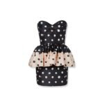Fendi Falena Dots taffeta' bustier dress