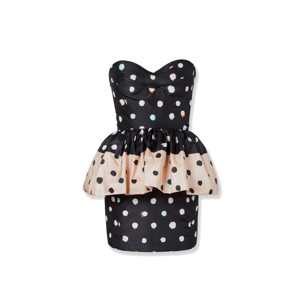 Fendi Falena Dots taffeta' bustier dress Fendi Falena Dots taffeta' bustier dress