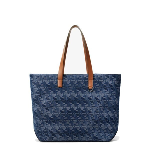 Fendi FF Jacquard tote bag with denim effect