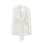 Fendi Jacquard silk blazer with floral motif