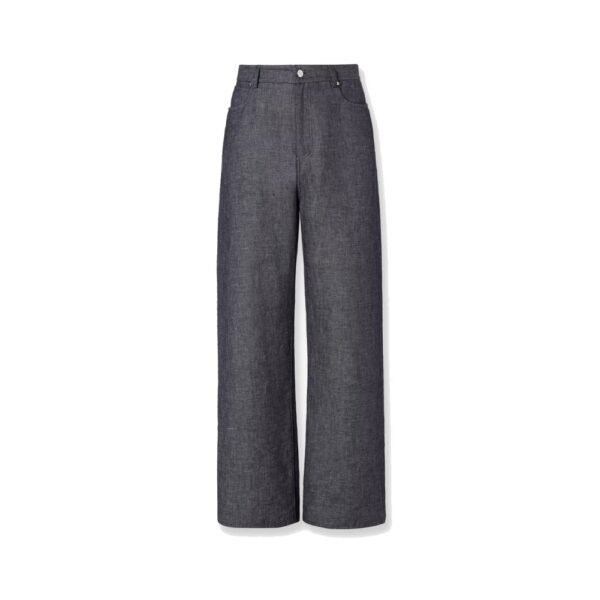 Fendi Relaxed linen, cotton and silk jeans