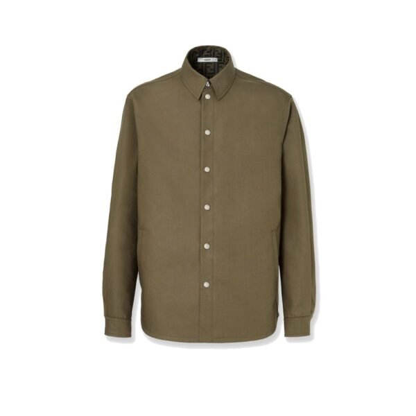Fendi Zucca Green FF jacquard nylon blouson