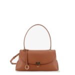 Ferragamo Leather shoulder bag with Gancini detail