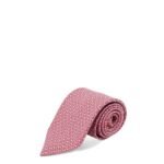 Ferragamo Silk tie with Intreccio print