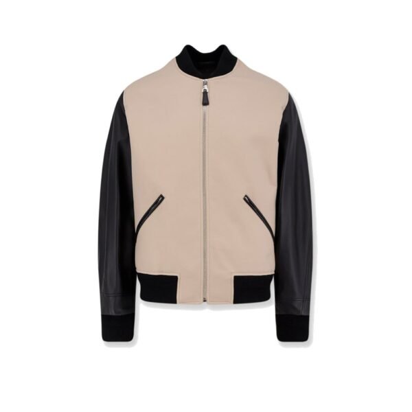 Givenchy Cotton Jacket with leather sleeves