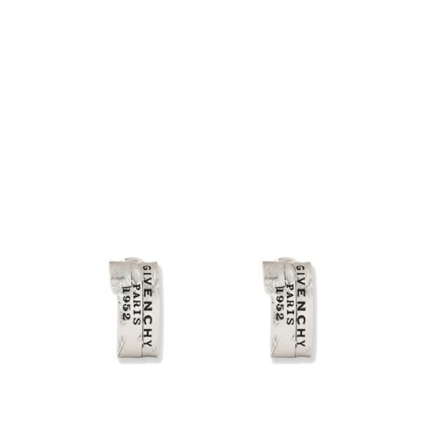 Givenchy Givenchy Tape earrings in metal and enamel