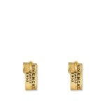 Givenchy Givenchy Tape metal earrings with gold finishes