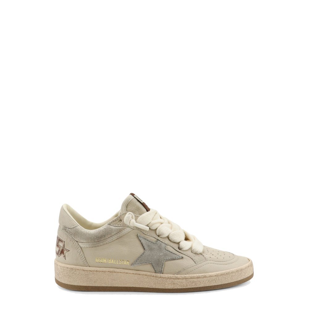 Golden Goose Ballstar leather sneakers with iconic side logo Golden Goose Ballstar leather sneakers with iconic side logo