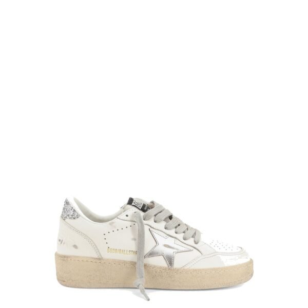 Golden Goose Ballstar leather sneakers with iconic side logo