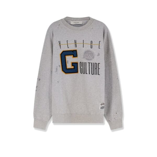 Golden Goose Cotton sweatshirt with print on the front