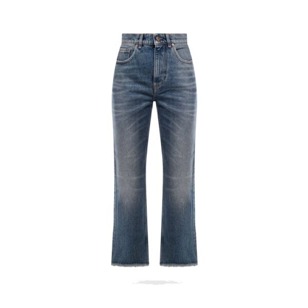 Golden Goose Derin new cropped flare jeans with back logoed patch