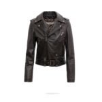 Golden Goose Slim fit Destiny lived-in effect leather biker