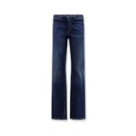 Gucci Blue denim jeans with Nastro Web profiles