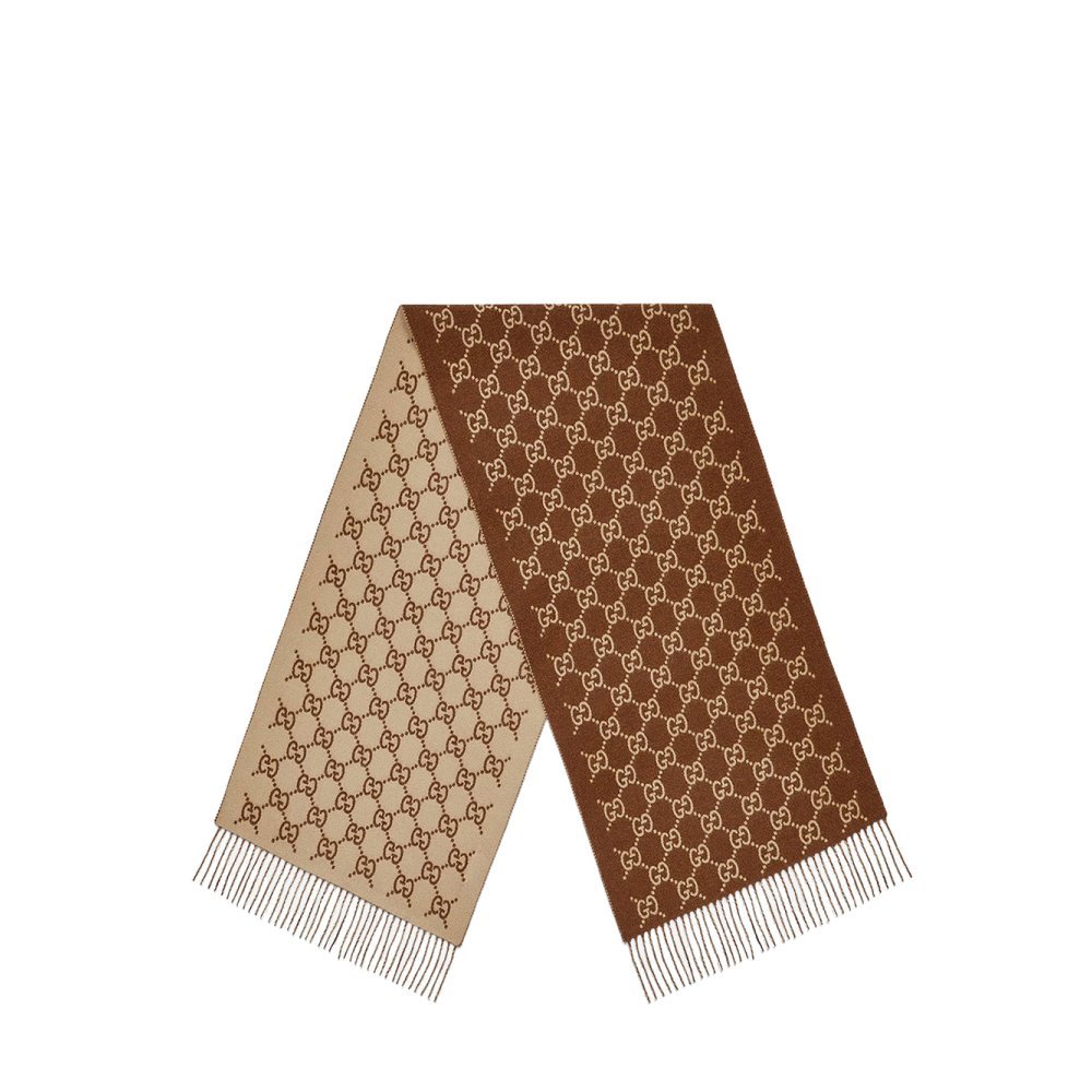 Gucci Cashmere scarf with GG print Gucci Cashmere scarf with GG print
