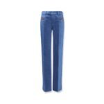 Gucci Cotton jeans with iconic frontal Horsebits