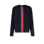 Gucci Cotton sweater with Nastro Web inlay