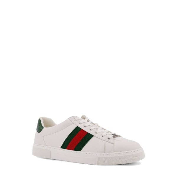 Gucci Sneakers ace in pelle con banda web laterale