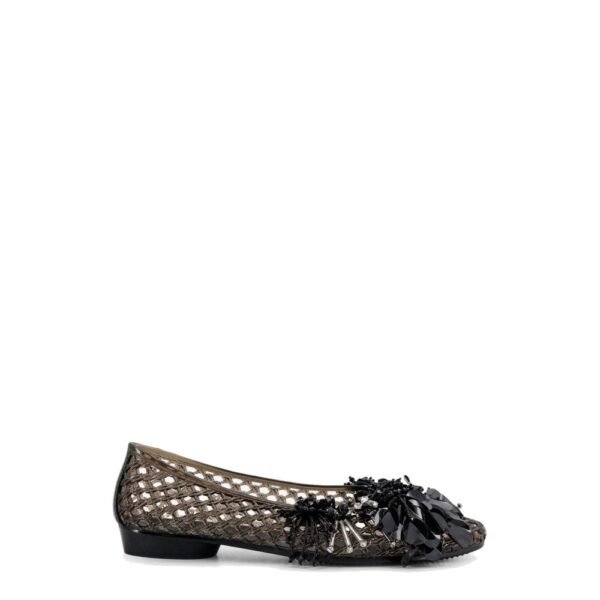 Heavenly Jelly PVC ballerinas with beads on the front