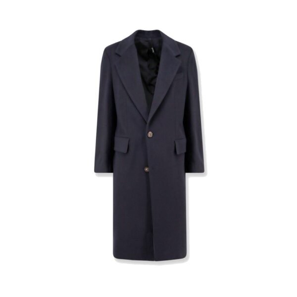 Hevo Cashmere coat with satin lining
