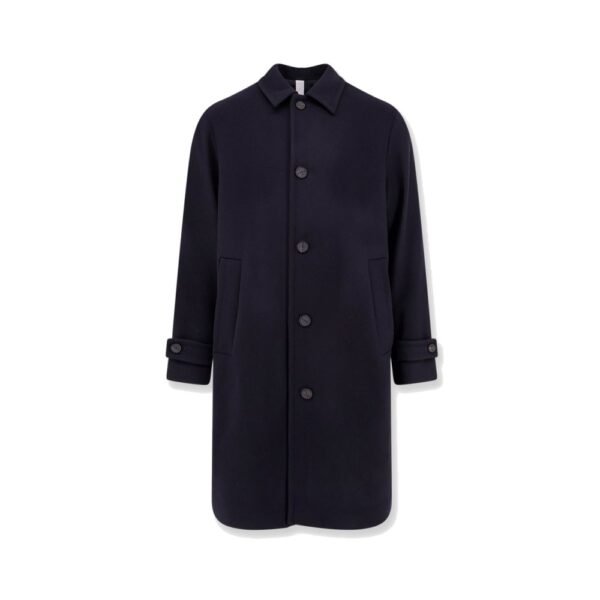 Hevo Loconia single-breasted wool blend coat