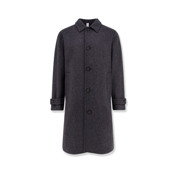 Hevo Loconia single-breasted wool blend coat