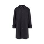 Hevo Loconia wool blend coat with herringbone pattern