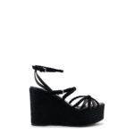 Jimmy Choo Nyra leather and raffia sandals