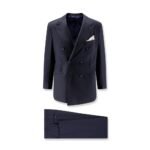 Kiton Double-breasted wool suit