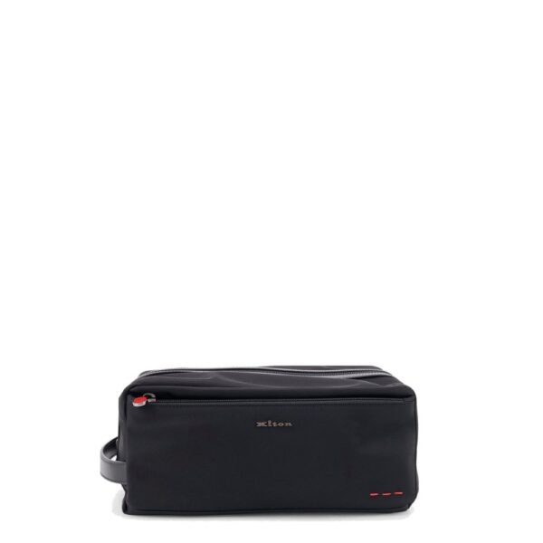 Kiton Nylon beauty case with Logo