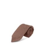 Kiton Silk tie with micro-pattern