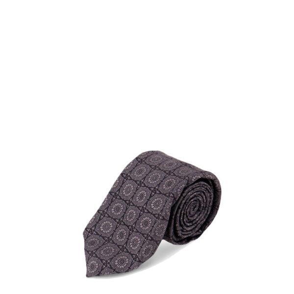 Kiton Silk tie with micro-pattern