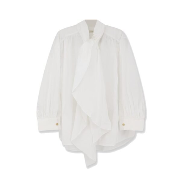 Lamrons Cotton shirt with knot detail