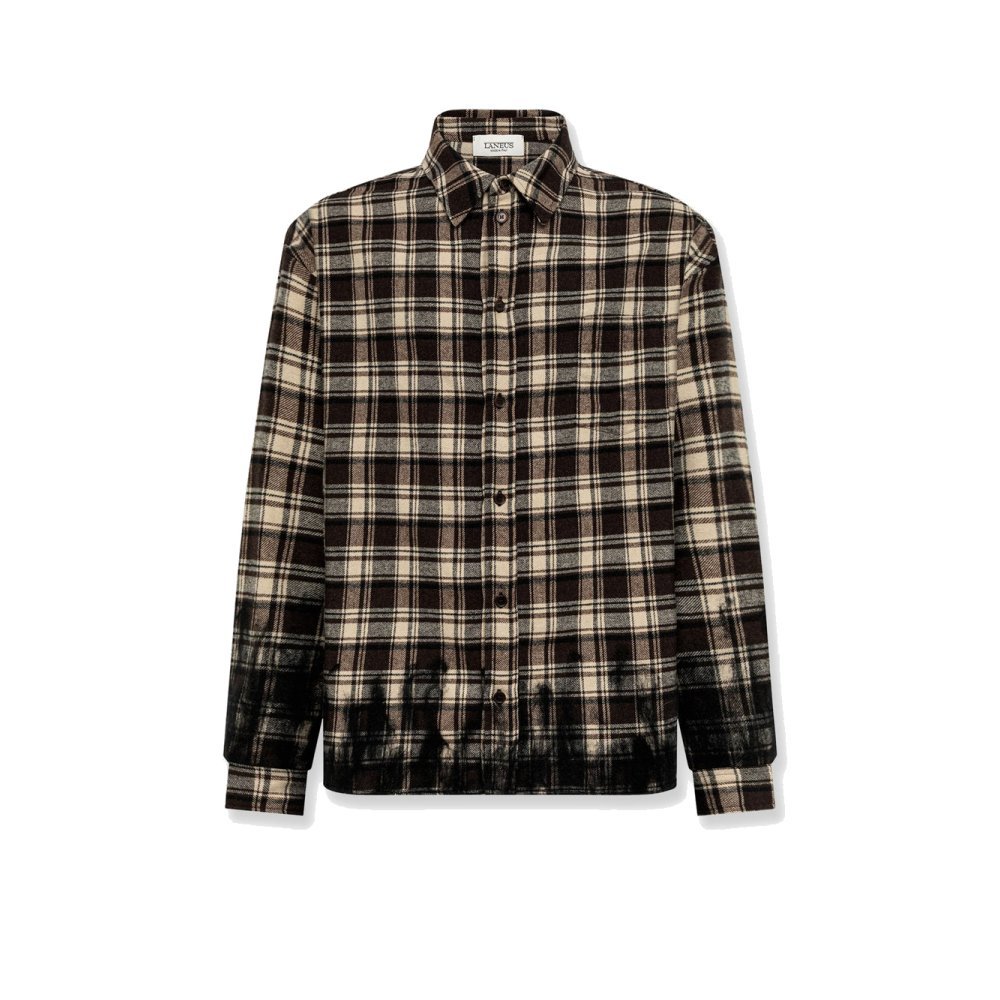 Laneus Cotton blend shirt with check pattern Laneus Cotton blend shirt with check pattern