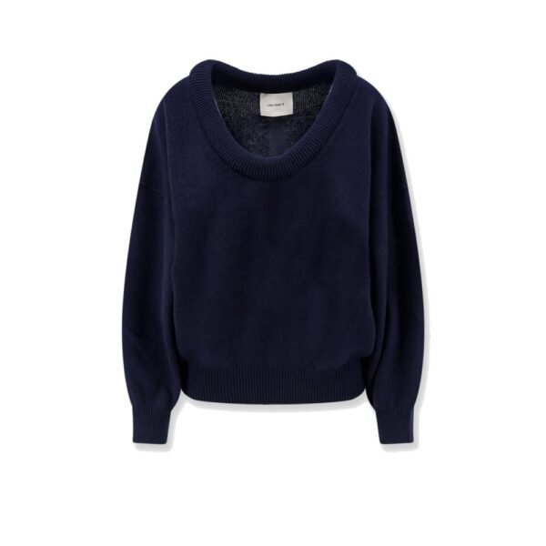 Lisa Yang Doria sweater with wide neckline